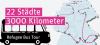 Bustour 22 Städte 3000 Kilometer